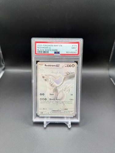 Reshiram ex graded PSA 9 for sale on eBay