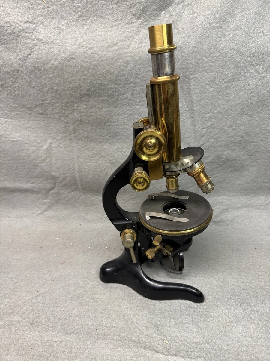 ヴィンテージ　顕微鏡　E.Leitz Wetzlar　アンティーク　顕微鏡 E. Leitz Wetzlar German Brass Microscope - Antique - New York