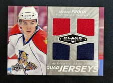 2010-11 Black Diamond Hockey Game-Used Quad Jerseys Michael Frolik 
