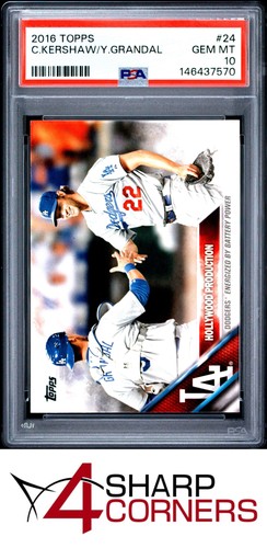 2016 TOPPS #24 CLAYTON KERSHAW PSA 10