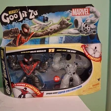 Heroes of Goo Jit Zu Marvel Ultra Glow Miles Morales vs Energy Glow The Spot NIP