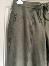 Olsen Lisa Fit Khaki Trousers Size GB14