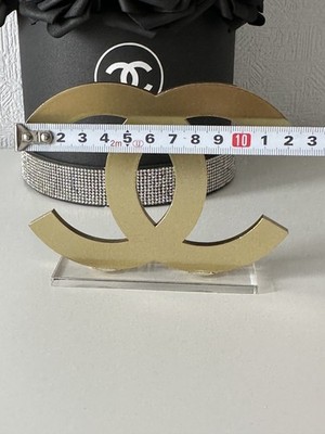 Chanel Logo Gold Store Display CoCo Mark Logo Acrylic New | eBay