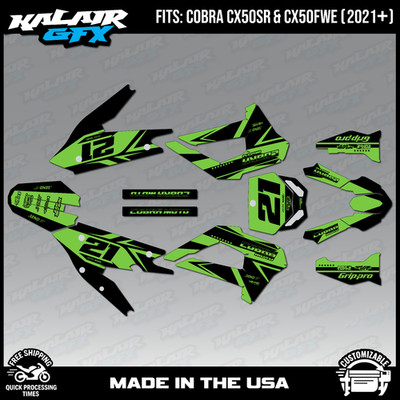 Graphics Kit for COBRA CX50SR CX50FWE 2021-2026 OG Crew Series - Green