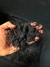20 lb Black Aquarium Sand | Pre-Washed Freshwater Fish Tank Substrate