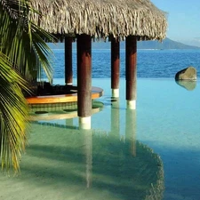 Straw Roof Thatch Palm Thatch Roof Roll for Tiki Bar Outdoor Patio Umbrella