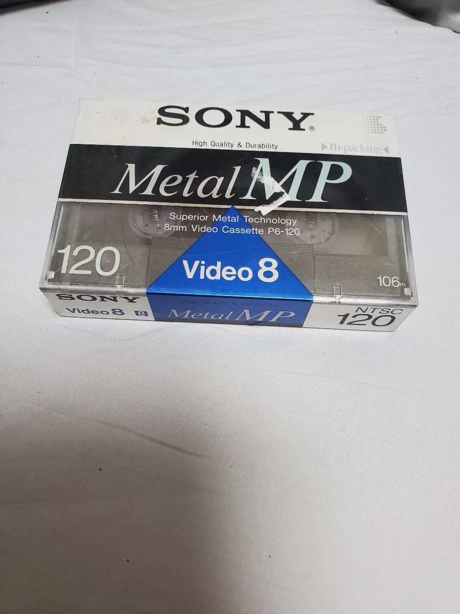 Sony 120 Metal Particle MP 8mm Video Cassette Tape P6-120MP New