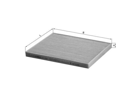 MAHLE LA 408 Cabin Air Filter 202 mm Length Fits Suzuki Grand Vitara MK1