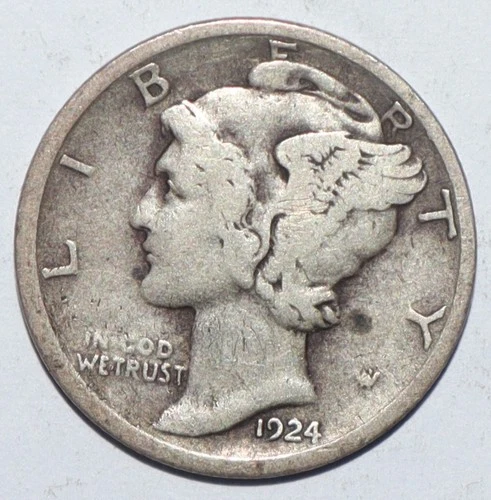 1924 D Mercury Dime FINE (O260)