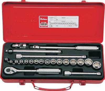Ko-Ken 3/8 9.5mm SQ. Socket Set 22pcs 3210M Japan Yamashita