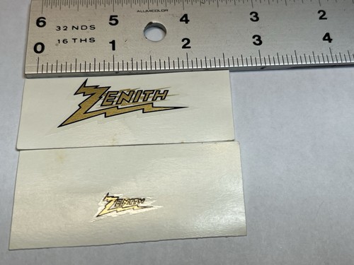 - 2- Zenith Radio Logo Wasserschiebe Aufkleber Sticker- für Holz Röhrenradio PB-26 - Bild 2 von 3