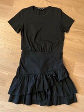 Veronica Beard Jeans Noha Flared Ruffle T-Shi...