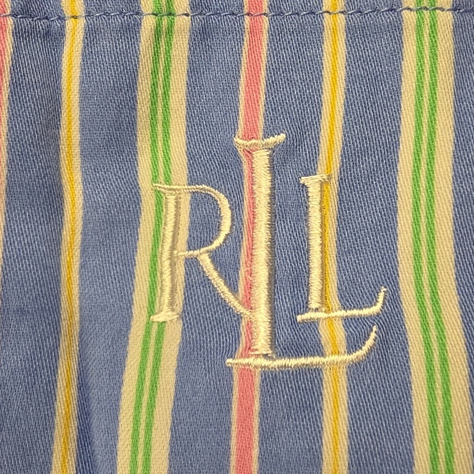 Conjunto de Pijama Lauren Ralph Lauren Rayas Coloridas Largo Completo Parte Inferior Manga 3/4 XS Foto 3 de 4