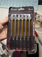 6.5" Aluminium Bolts Crossbow Arrows Steel Broadhead Tips Hunting Arrows 6X