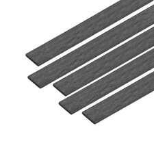 5 x Carbon Fiber Strip Bars 0.5x3mm 400mm Length Pultruded Carbon Fiber Strips