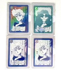 Mint Jimmy Choo x Sailor Moon Card Sailor Uranus Neptune Haruka Michiru Set of 4