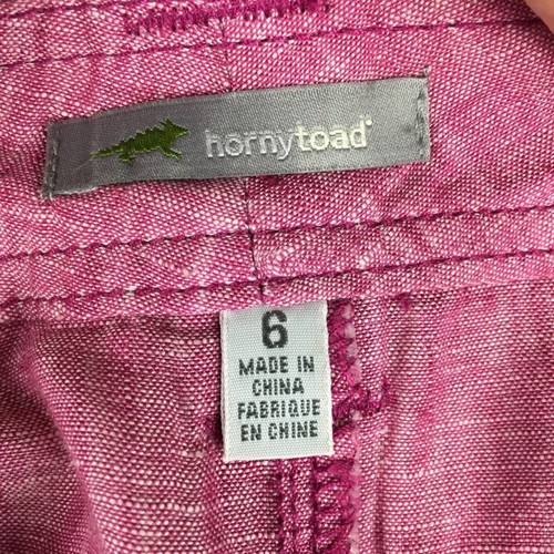 Horny Toad Pink Magenta Linen Mini Skirt size 6 - Picture 3 of 4
