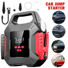 Portable Car Battery Jump Starter with Air Compressor Tire Inflator Power Bank