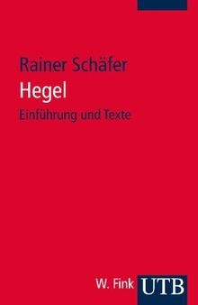 Hegel: Einführung und Texte (Studium Philosophie) von Sc... | Buch | Zustand gut