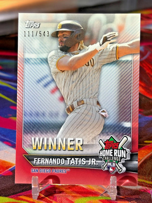2021 Topps Home Run Challenge Winner FERNANDO TATIS JR July #111/543 HRW-23
