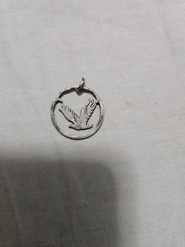 Standing Liberty Quarter Cut Out Eagle Pendant