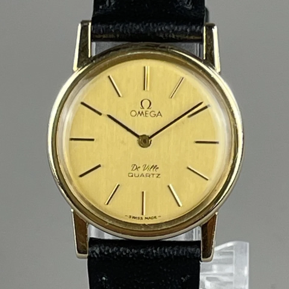 Reloj OMEGA De Ville Vintage Damas Correa de Cuero Nueva Batería 591.012 Foto 3 de 4