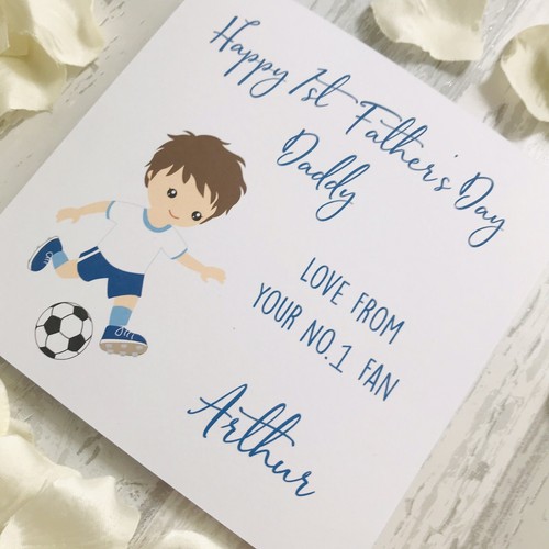 Tarjeta personalizada de fútbol americano para el día del padre papá papá abuelo cumpleaños espuelas del padre - Imagen 11 de 12