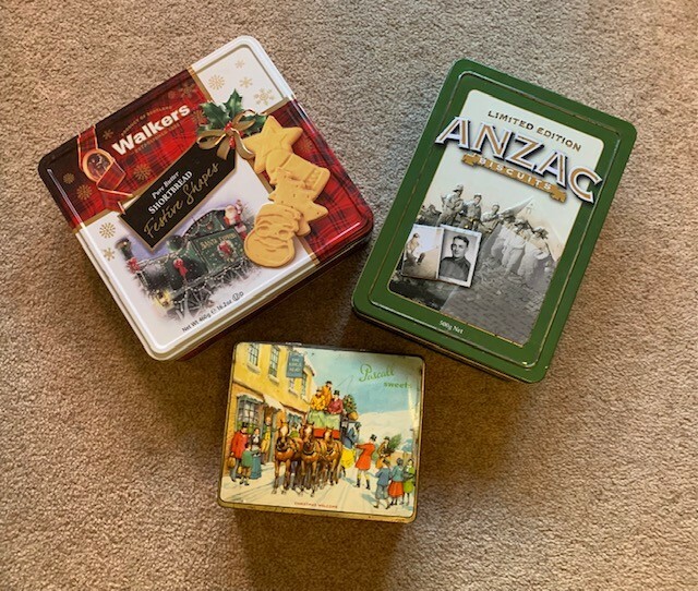 Unibic Anzac & vintage biscuit tins eBay