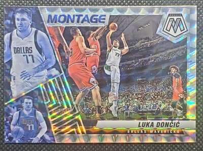 2021-22 Panini Mosaic Luka Doncic  Montage No.26 Mosaic Prizm SP Mavericks