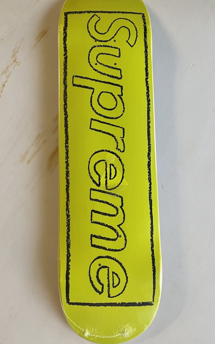 Supreme - 8xxx様KAWS Chalk Logo Skateboard  Yellow Buy Supreme X KAWS Chalk Logo Skateboard Deck Yellow online