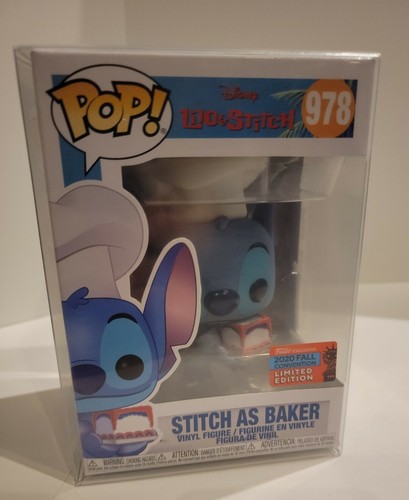 Funko Pop! Disney Lilo & Stitch Stitch als Bäcker #978 mit Protektor 2020 Herbst Conv - Bild 2 von 7