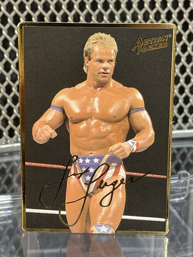 1994 Action Packed Lex Luger Wrestling Card #19 WCW WWF Lex Express HOF Horsemen - Picture 2 of 6