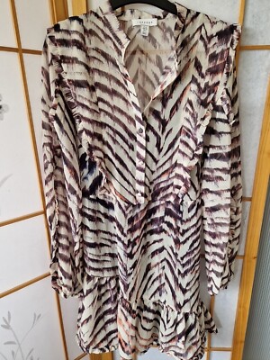 Topshop tiger animal print dress, in size 6, NWOT | eBay UK