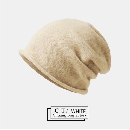 100% Women Cashmere Beanie Warm Soft Knitted Slouchy Beanies Wool Cap Hat GOOD - Picture 12 of 36