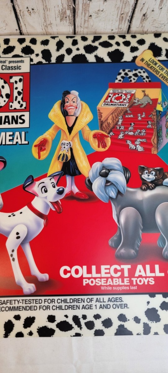 McDonalds Happy Meal Disney 101 Dalmatians 1991 Translite Sign