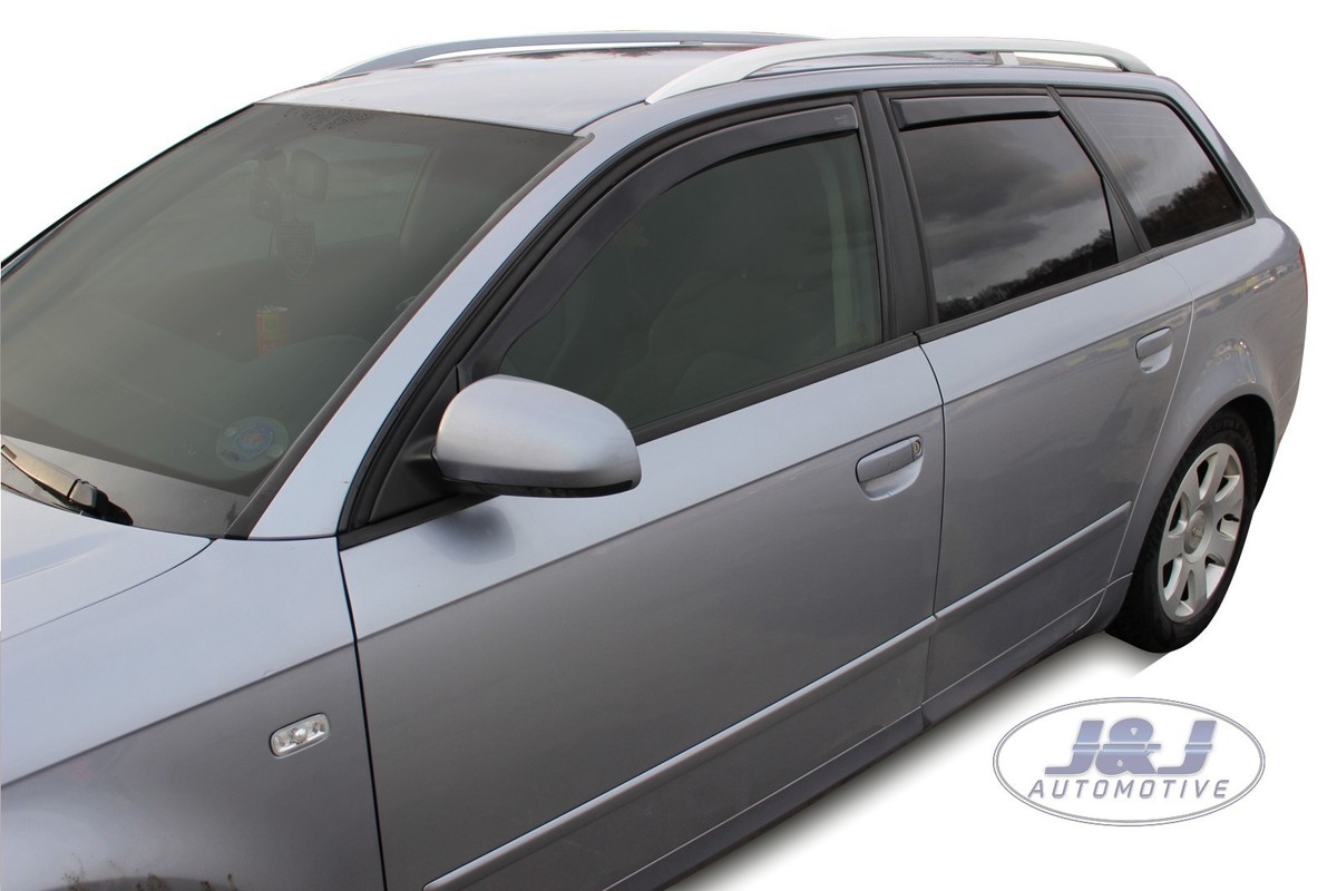 Audi A4 Avant Deflettori D'aria HEKO Per Audi A4 B8 SW (2008-2015) - Set 4 Pezzi Neri Antipioggia Per Auto - Foto 6