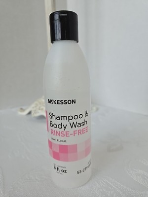 McKesson Shampoo and Body Wash, Rinse-Free, Light Floral, 8 Fl Oz (Pack of 1) 