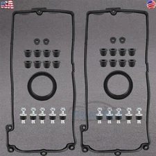 Valve Cover Gaskets Set w/ Bolts Seals for 04-06 BMW 650i 750i X5 E60 E63 4.8L