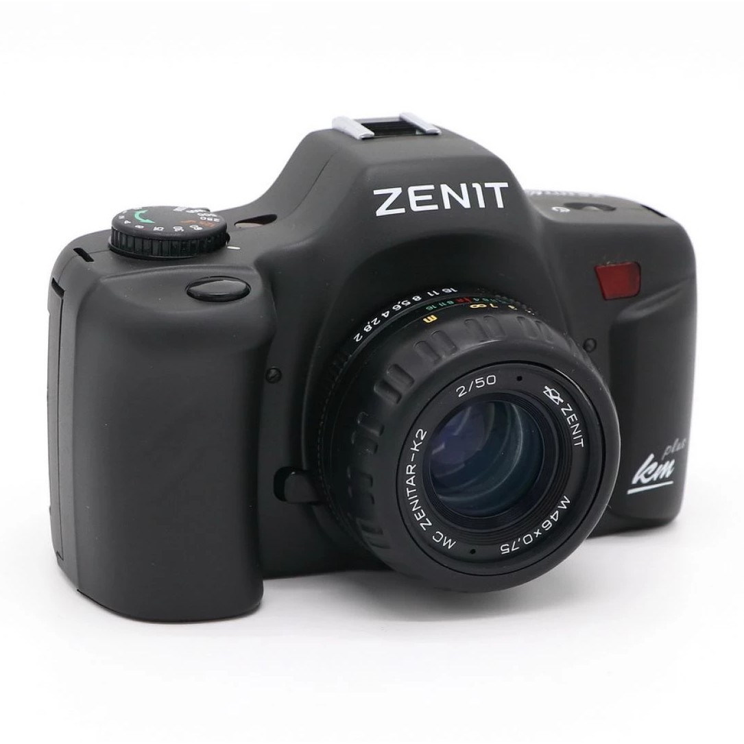 KMZ Zenit KM PLUS 35mm Film SLR Camera MC Zenitar-K2 f2 50mm Lens
