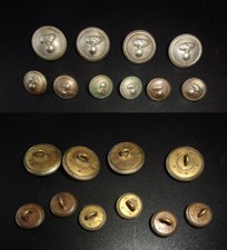 CARABINIERE completo bottoni x uniforme originali DISUSO Anni 50  stellette - c