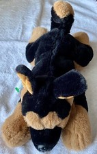 FAO Schwarz German Shepherd Puppy Dog Plush Stuffed Toy Laying Down, 2020