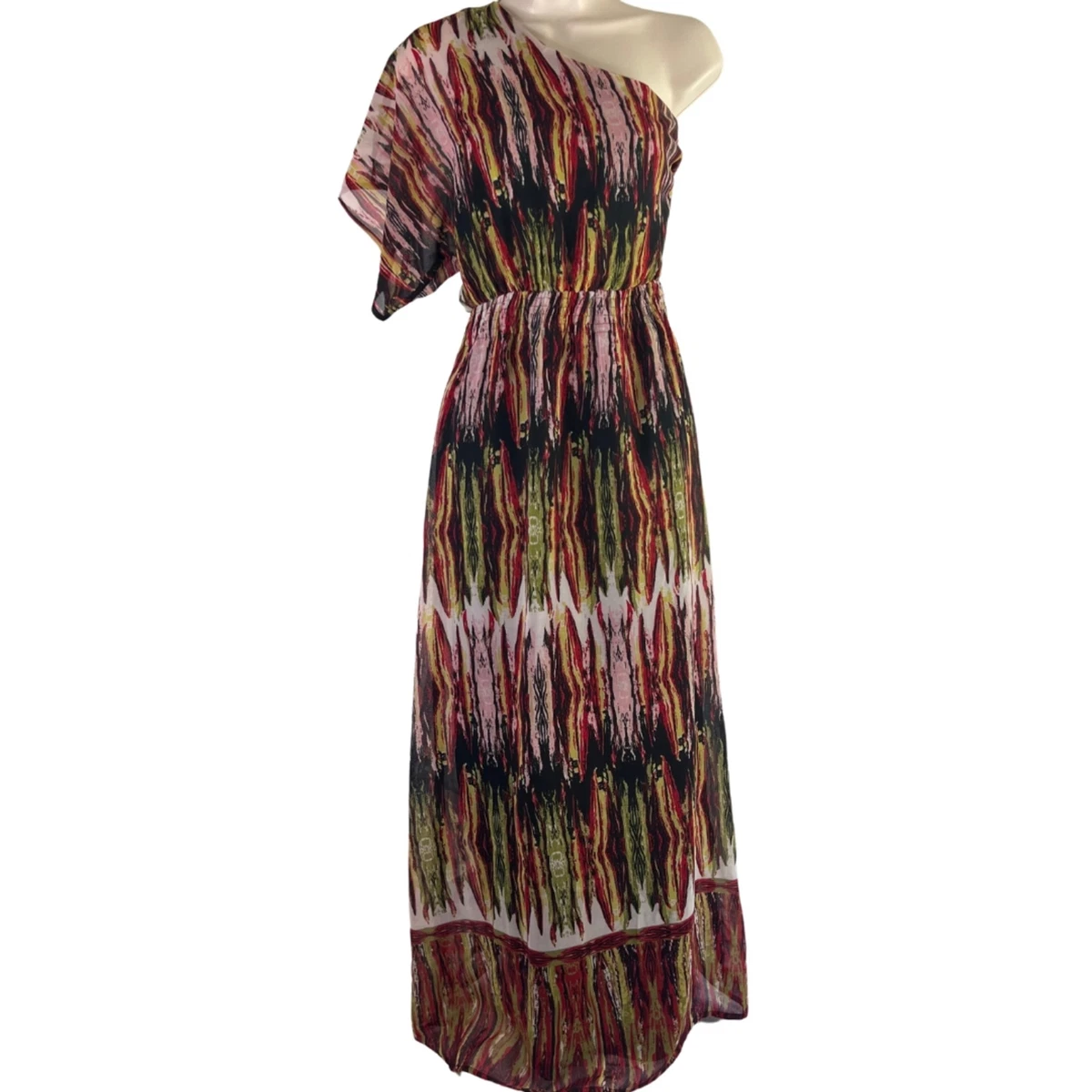 knee length dresses for ladies Fire of Stars Halterneck Maxi Dress Red