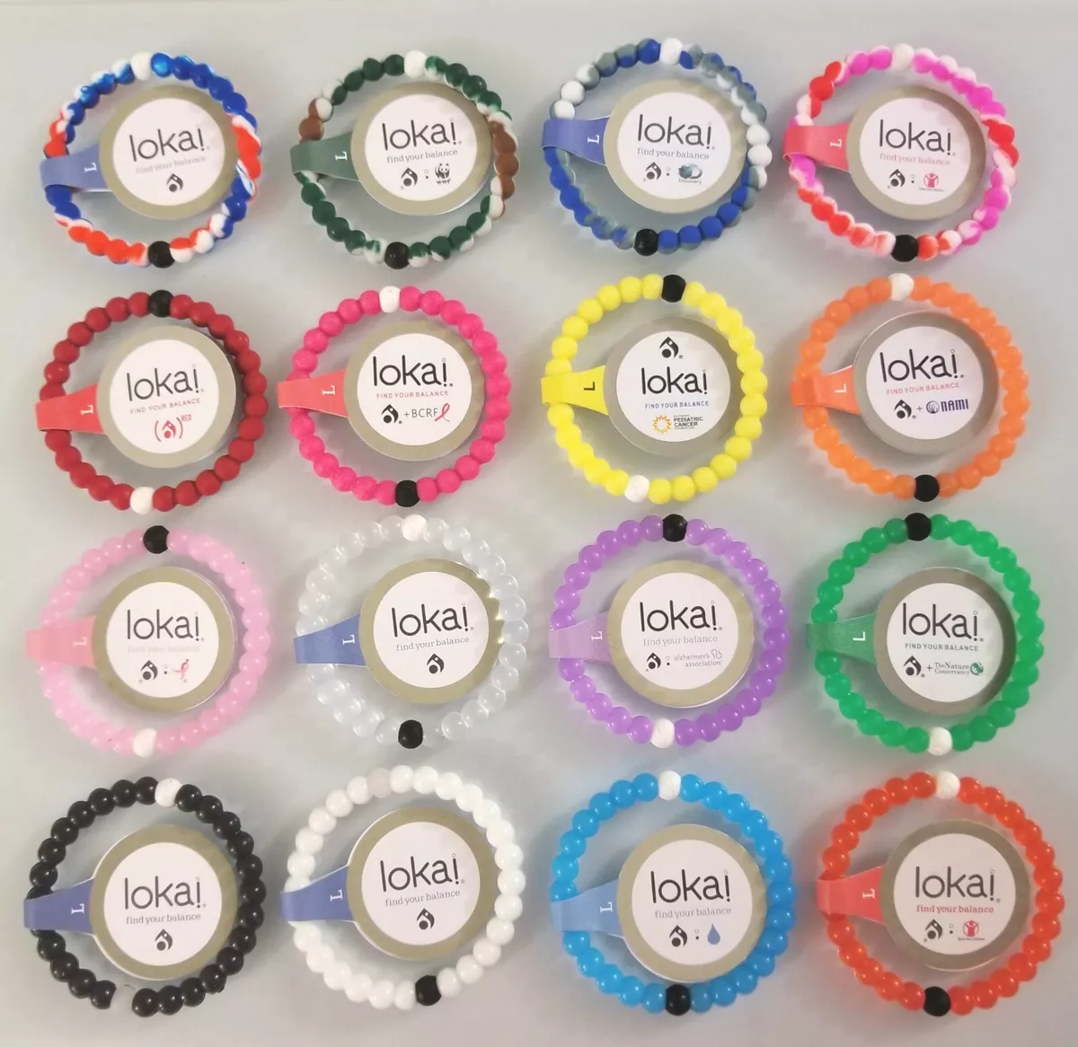 12 Lokai bracelets and two wrap Lokai bracelets size small. | Bracelet  sizes, Lokai bracelet, Bracelets