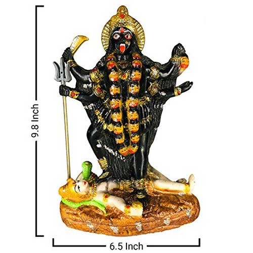 Multicolor Kaali MATA Murti Idol/Statue/Sculpture ( Size: 24 X 16 X 6 cm ) - Picture 2 of 3