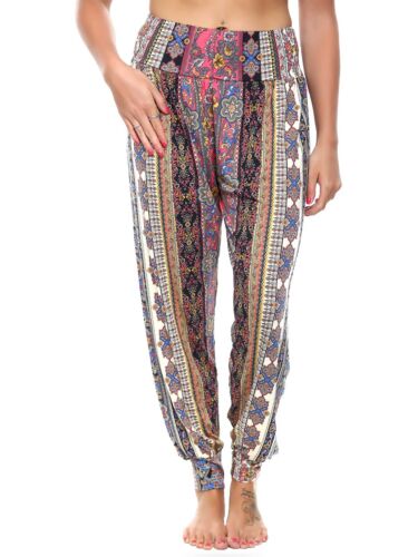 Womens Ali baba Harem New Printed Italian Ankle Cuff Yoga Trousers Baggy Legging - 第 62/111 張圖片