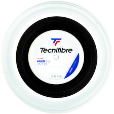 Image of Tecnifibre MULTIFEEL Tennis Racket String - 1.25mm/17 - 200m Reel - Black