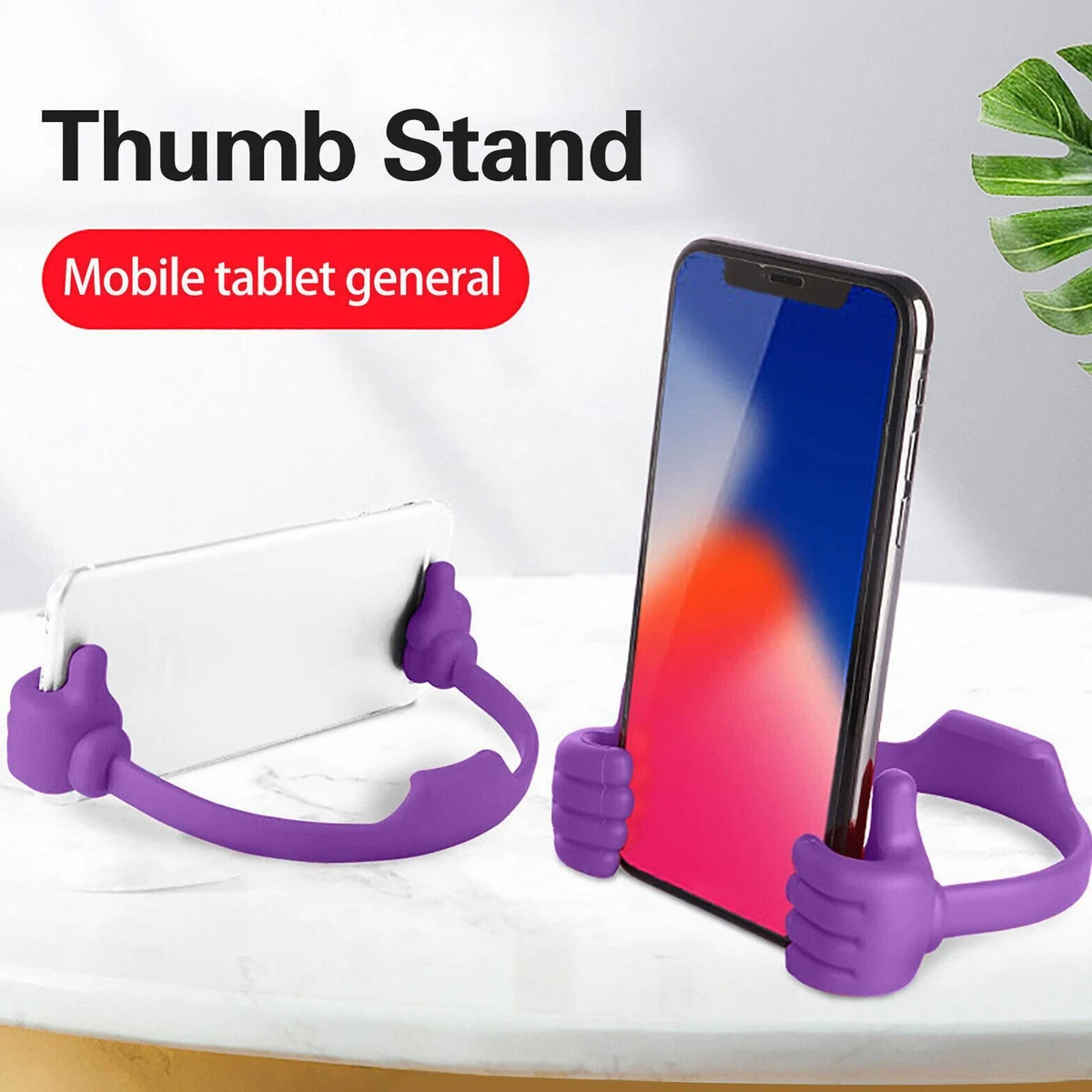 Thumbs Up Cell Phone Stand Flexible Adjustable Mobile Phone Tablet Holder Mount