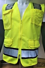 TFX Two Tone High Visibility Reflective Yellow Safety Vest with ID pocket