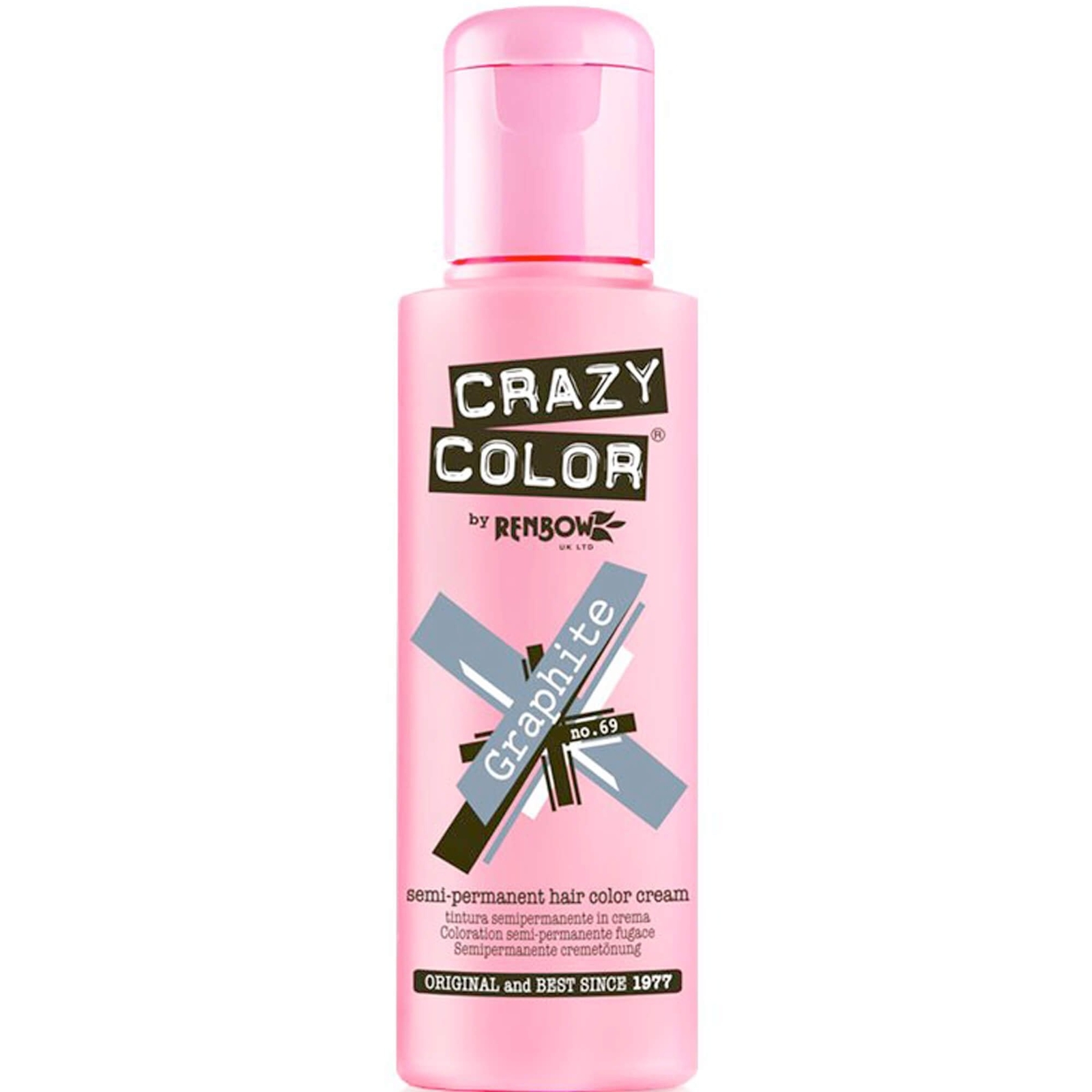 Renbow Crazy Color Crazy Color Semi Permanent Hair Dye - Graphite