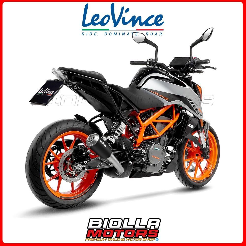 15249B SLIP-ON LEOVINCE KTM DUKE 390 2021 - 2023 LV-10 BLACK